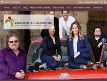 Tablet Screenshot of crawfordchiropractic.com